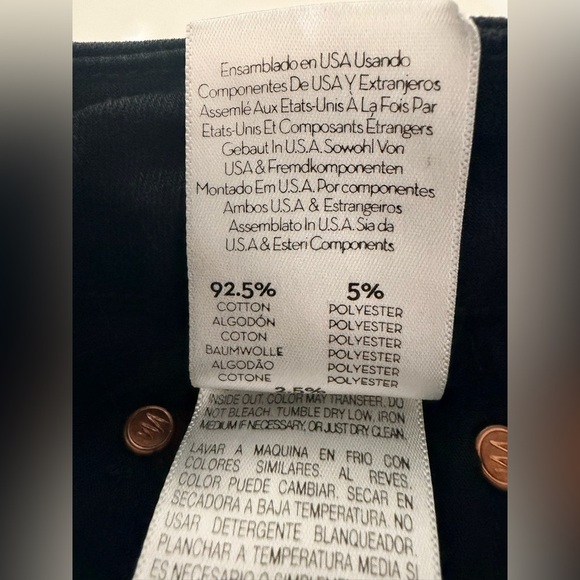 MOTHER The Looker Ankle Fray Jeans  in Guilty As Sin  Size 32 Black - Picture 10 of 13